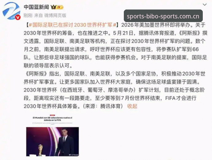 2030世界杯扩军至64队深度评测：中国男足的绝佳契机与必博体育平台赛事体验报告